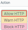 HTTP zulassen
