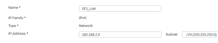 Konfiguration des lokalen LAN-IP-Hosts XG Eins