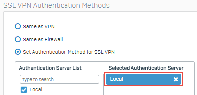 SSL-VPN-Authentifizierungsmethoden
